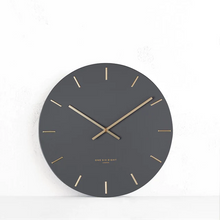 ONE SIX EIGHT LONDON  |  LUCA WALL CLOCK  |  CHARCOAL & GOLD  |  30CM