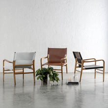MALAND CONTEMPO SLING ARMCHAIR  |  TAN LEATHER
