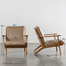 PRE ORDER  |  MALAND SVEN ARM CHAIR  |  LIGHT TAUPE LEATHER