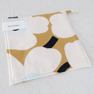 MARIMEKKO  |  PIENI UNIKKO POT HOLDER BUNDLE X2  |  BEIGE + WHITE + SKY BLUE