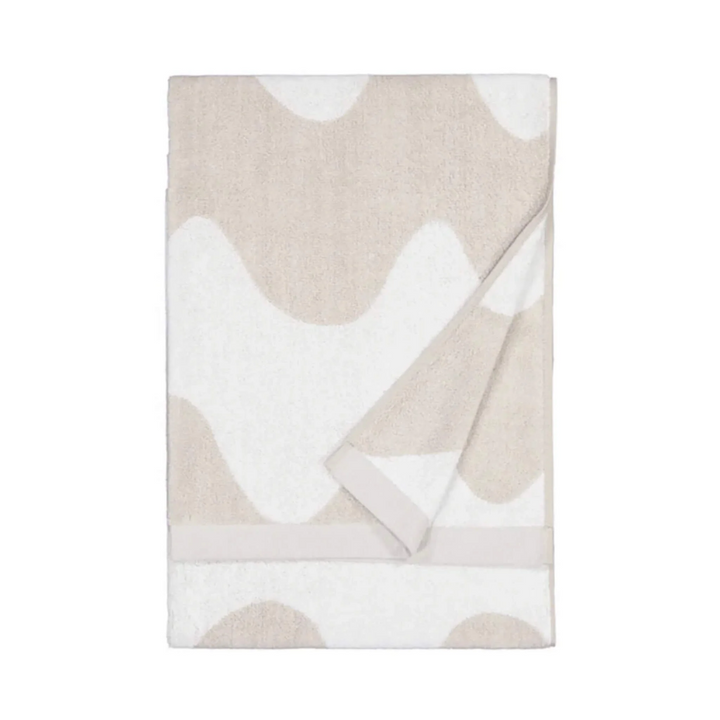 MARIMEKKO  |  LOKKI GUEST TOWEL, FACE TOWEL OR HAND TOWEL  |  BEIGE + WHITE