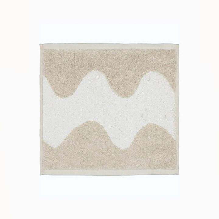 MARIMEKKO  |  LOKKI GUEST TOWEL, FACE TOWEL OR HAND TOWEL  |  BEIGE + WHITE