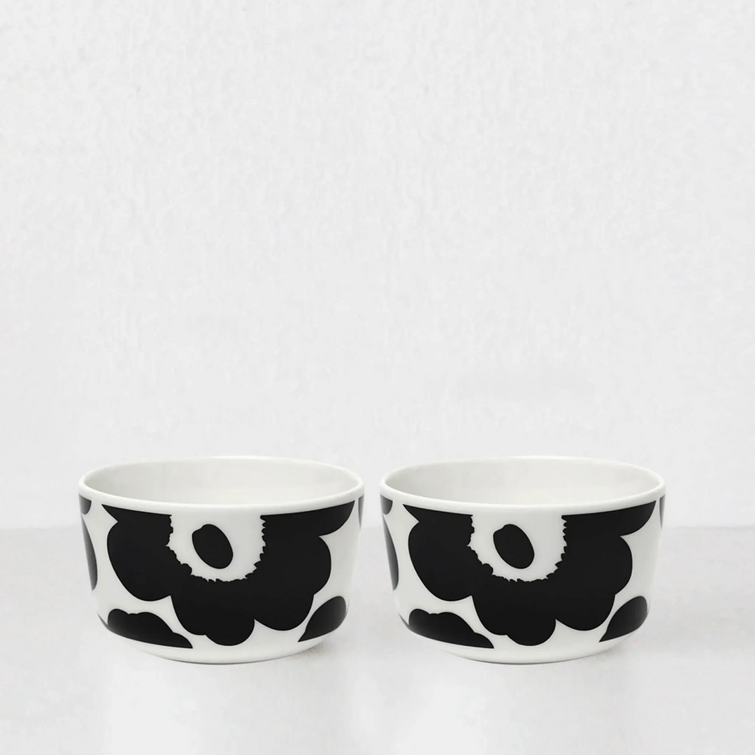 MARIMEKKO  |  UNIKKO BOWL 2.5DL  |  BUNDLE X2  |  BLACK + WHITE