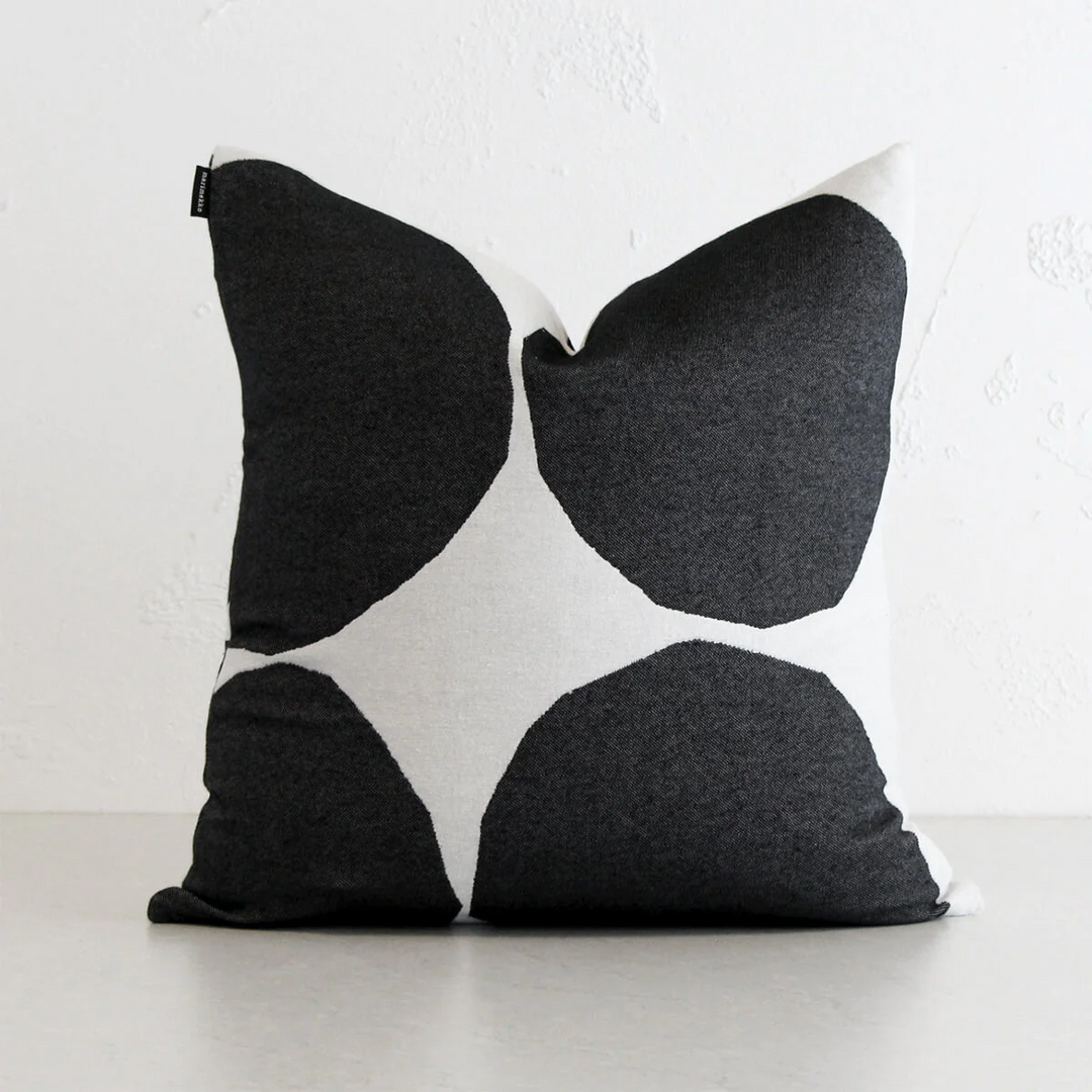 MARIMEKKO  |  KIVET CUSHION  |  50 x 50CM | BLACK + WHITE  |  LTD EDITION AUST EXCLUSIVE