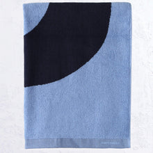 MARIMEKKO | SEIREENI HAND TOWEL, GUEST TOWEL, FACE TOWEL | LIGHT BLUE + DARK BLUE | FOLDED