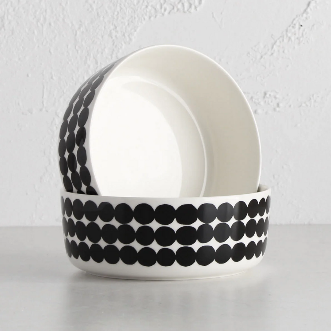 MARIMEKKO  |  OIVA SIIRTOLAPUUTARHA BOWL 1.5L   |  BLACK + WHITE