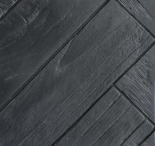 MAXIM PARQUETRY HERRINGBONE BEDHEAD  |  BLACK