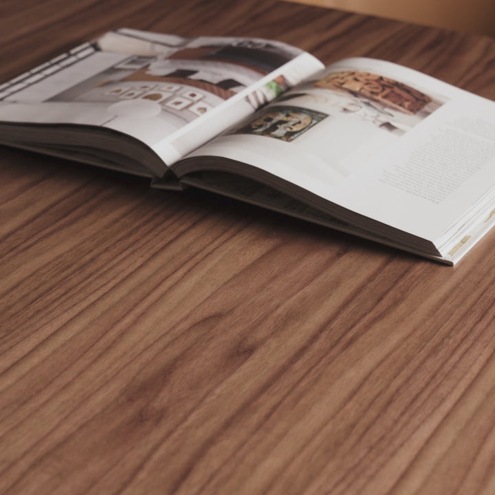 MAGNUS DINING TABLE  |  DEEP WALNUT WOOD GRAIN  |  240CM