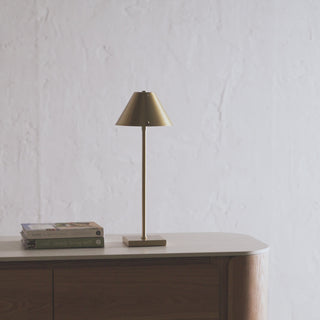  SAO VICENTE LED RECHARGEABLE LAMP BUNDLE X2  |  45CM  |  ANTIQUE BRASS