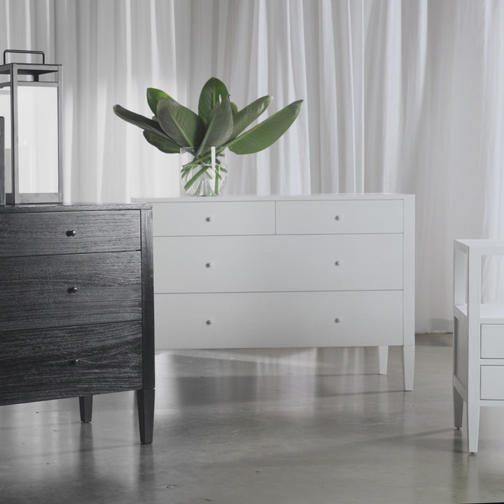 AMARA CONRAD DRESSER  |  WHITE  + BLACK COLLECTION |  120CM