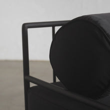 San Andreas Single Armchair - Black Noir - Black Frame - Teak