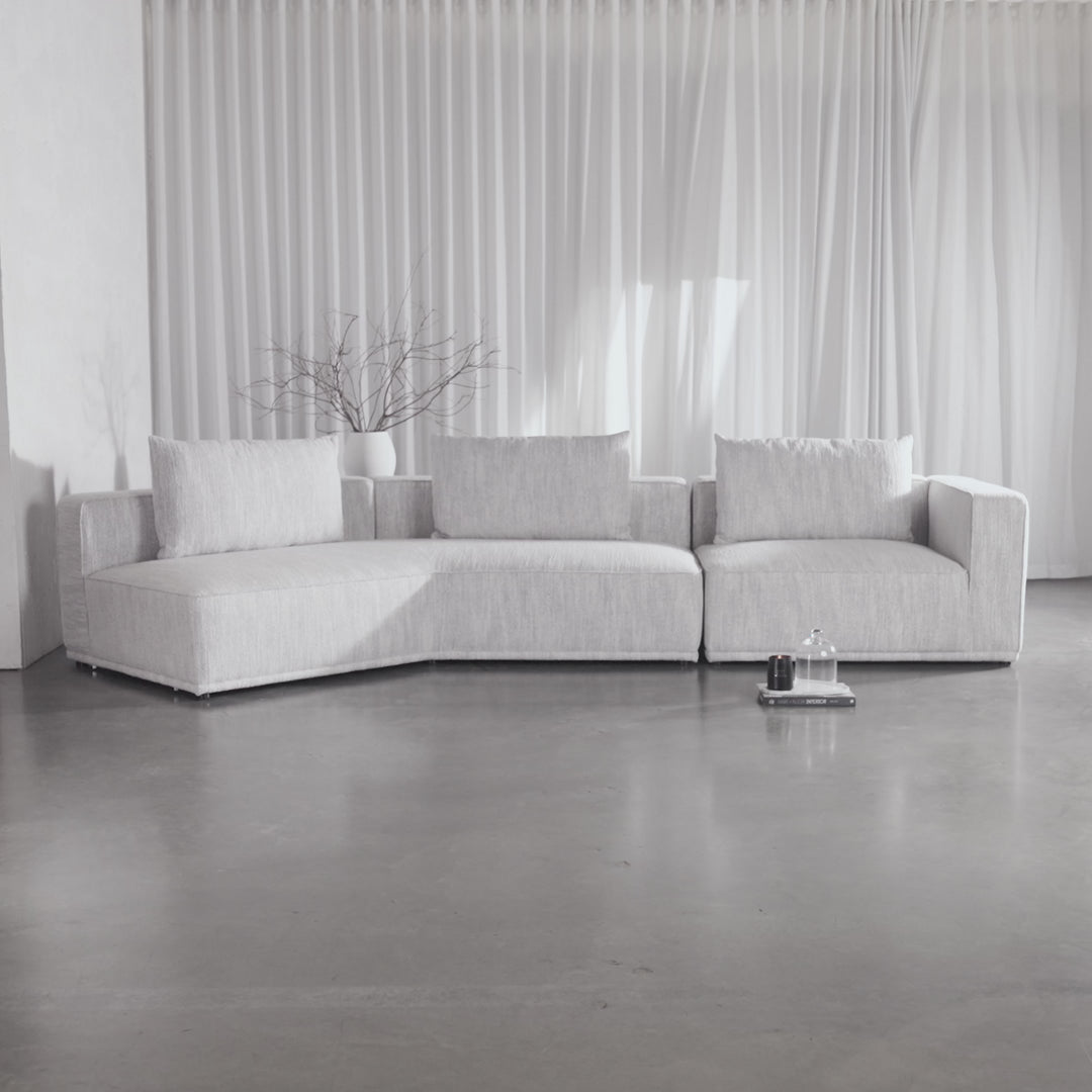MALONNO MODULAR CHAISE LOUNGE SOFA  |  ANISEED ASH GREY