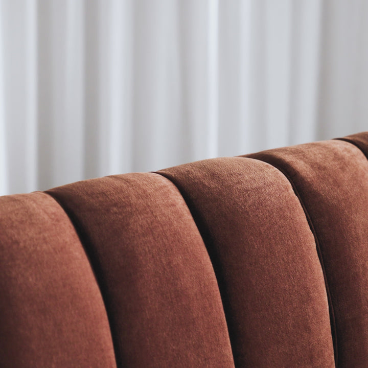 CARSON MODERNA CURVED RIBBED MODULAR SOFA  |  JOVAN DOVE NATURAL