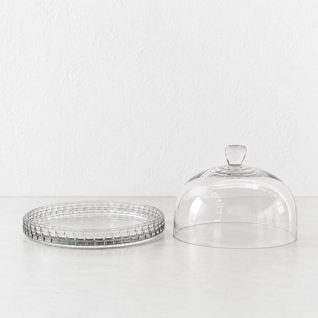 SAINT CLEMENT DOME CAKE PLATE  |  26.5CM  |  GLASS