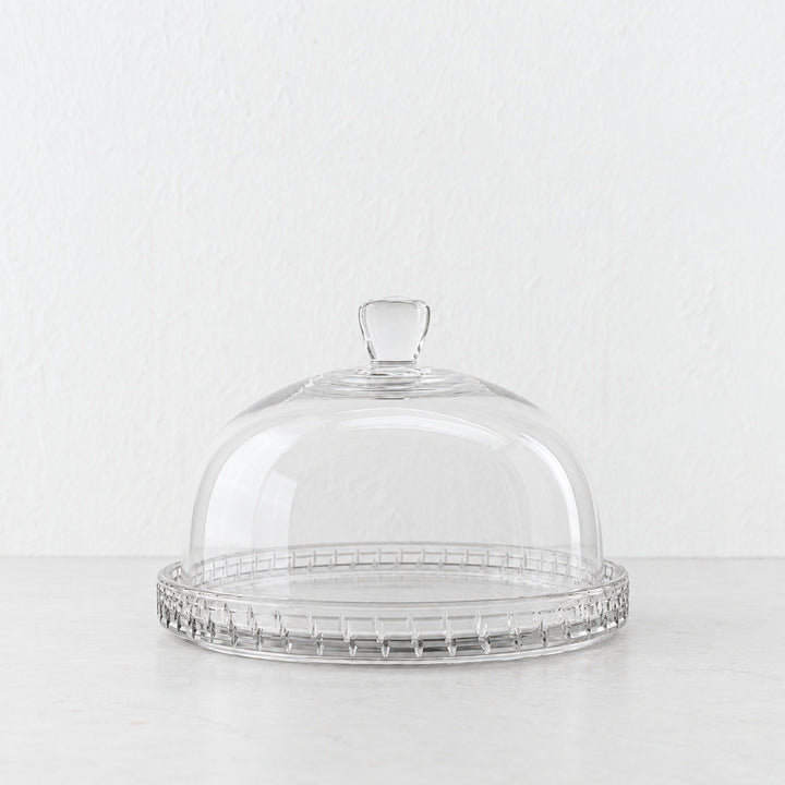 SAINT CLEMENT DOME CAKE PLATE  |  26.5CM  |  GLASS