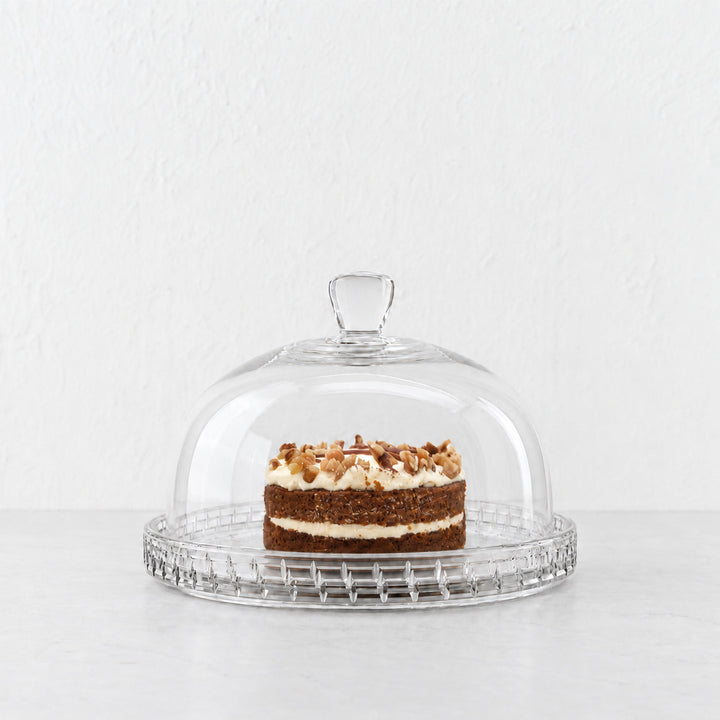 SAINT CLEMENT DOME CAKE PLATE  |  26.5CM  |  GLASS