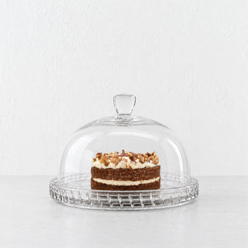 SAINT CLEMENT DOME CAKE PLATE  |  26.5CM  |  GLASS