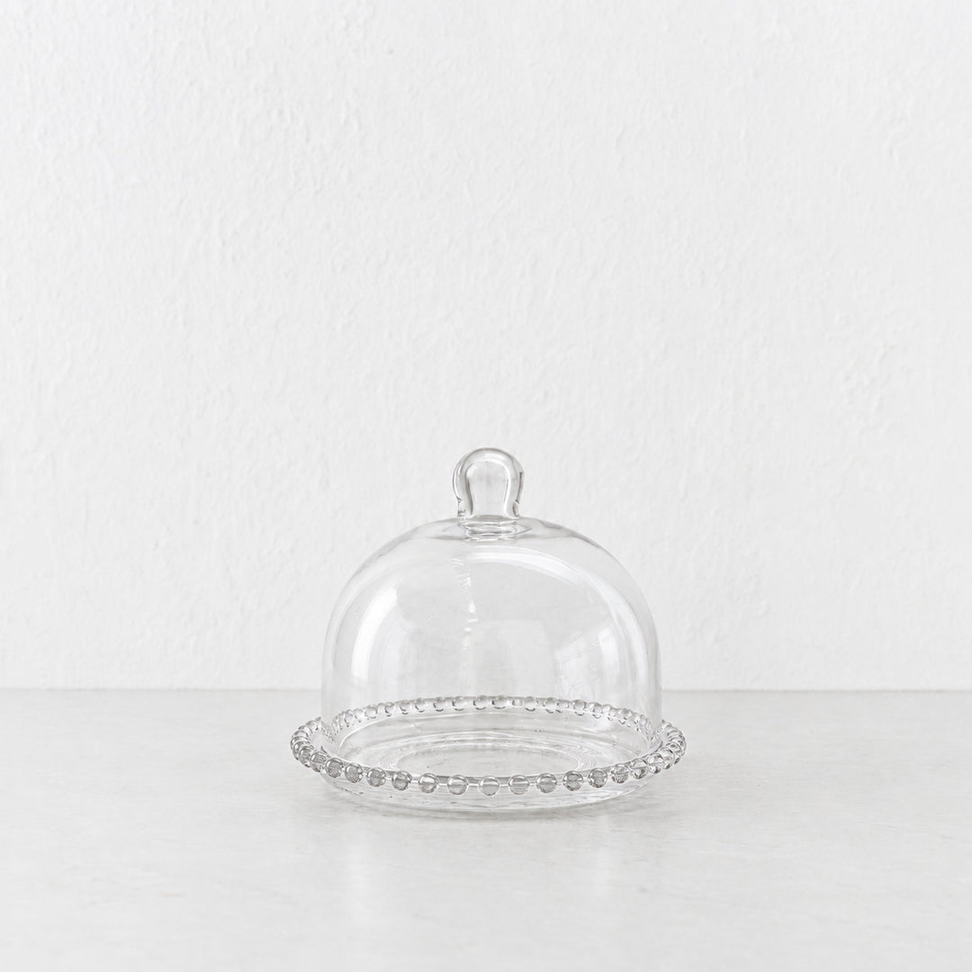 SAINT MARIE DOME SERVING PLATE  |  18CM  |  GLASS