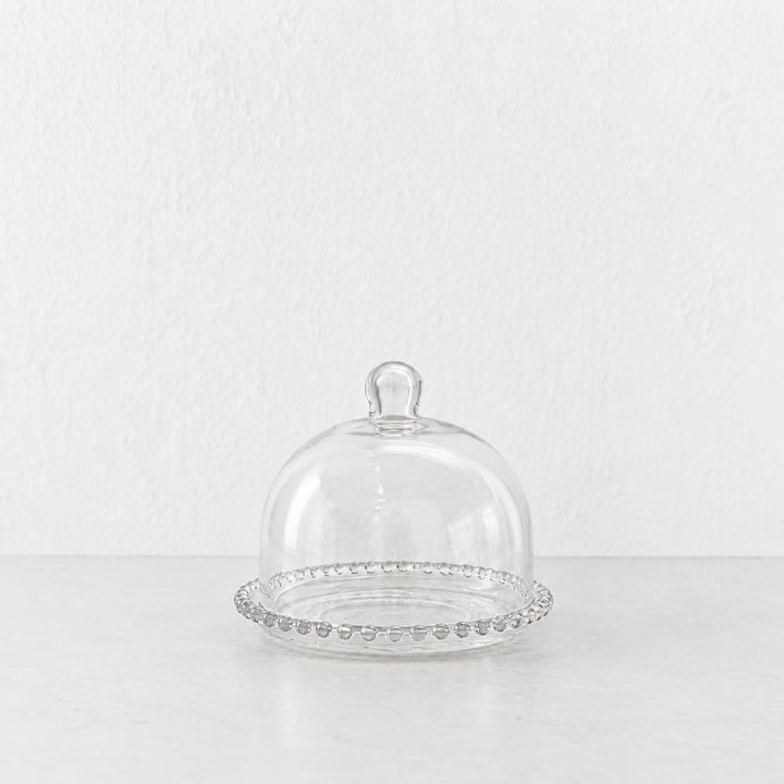SAINT MARIE DOME SERVING PLATE  |  18CM  |  GLASS