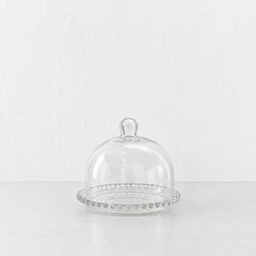 SAINT MARIE DOME SERVING PLATE  |  18CM  |  GLASS