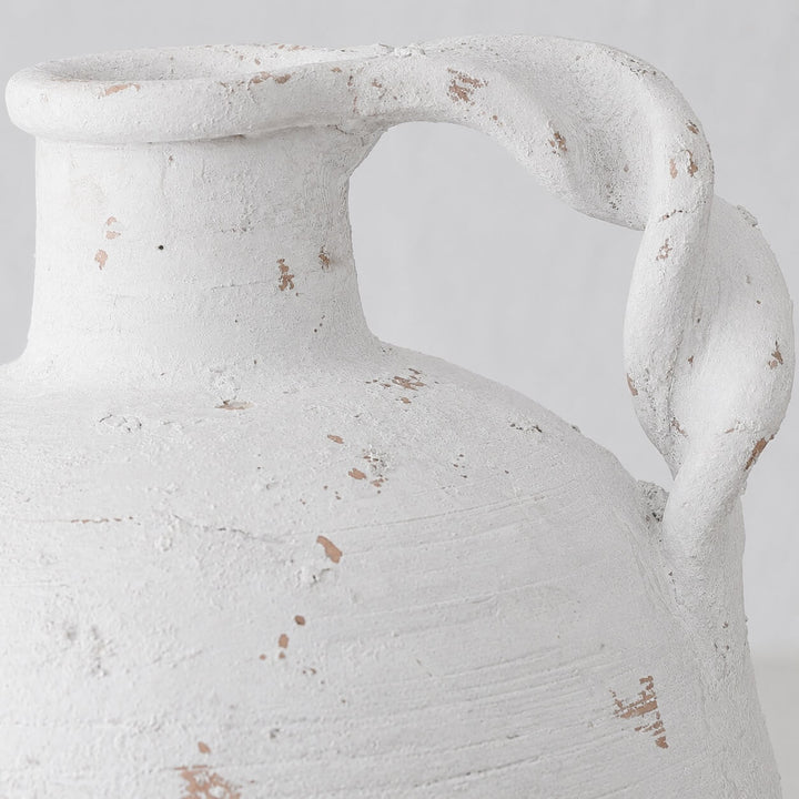 SALETTA VESSEl  |  23CM SINGLE HANDLE  |  WHITE TERRACOTTA