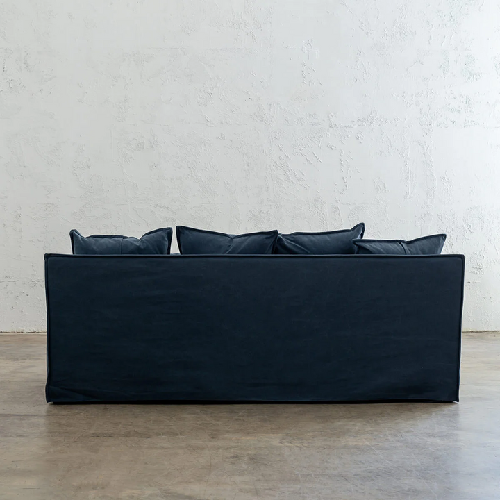 EXTRA FULL SET SOFA COVER   |  SEVILLA 3 SEATER SLIP COVER SOFA   |  MIDNIGHT DENIM