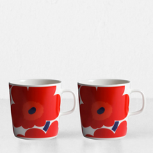 MARIMEKKO  |  UNIKKO COFFEE MUG 4DL  |  RED + WHITE | BUNDLE X2