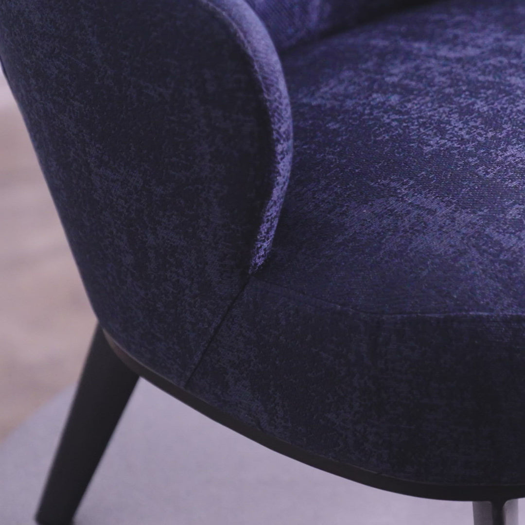 CLYDE ARM CHAIR  |  BALTIC BLUE + CASPER WHITE