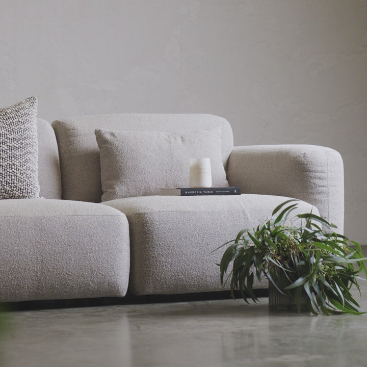 CORTONA 2.5 SEATER SOFA | AMMONITE GREY BOUCLE