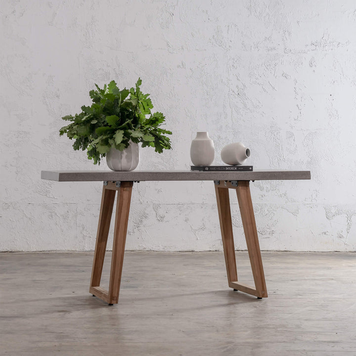 PRE ORDER  |  ARIA SCANDI CONCRETE GRANITE HALL TABLE  |  ZINC ASH  |  150CM