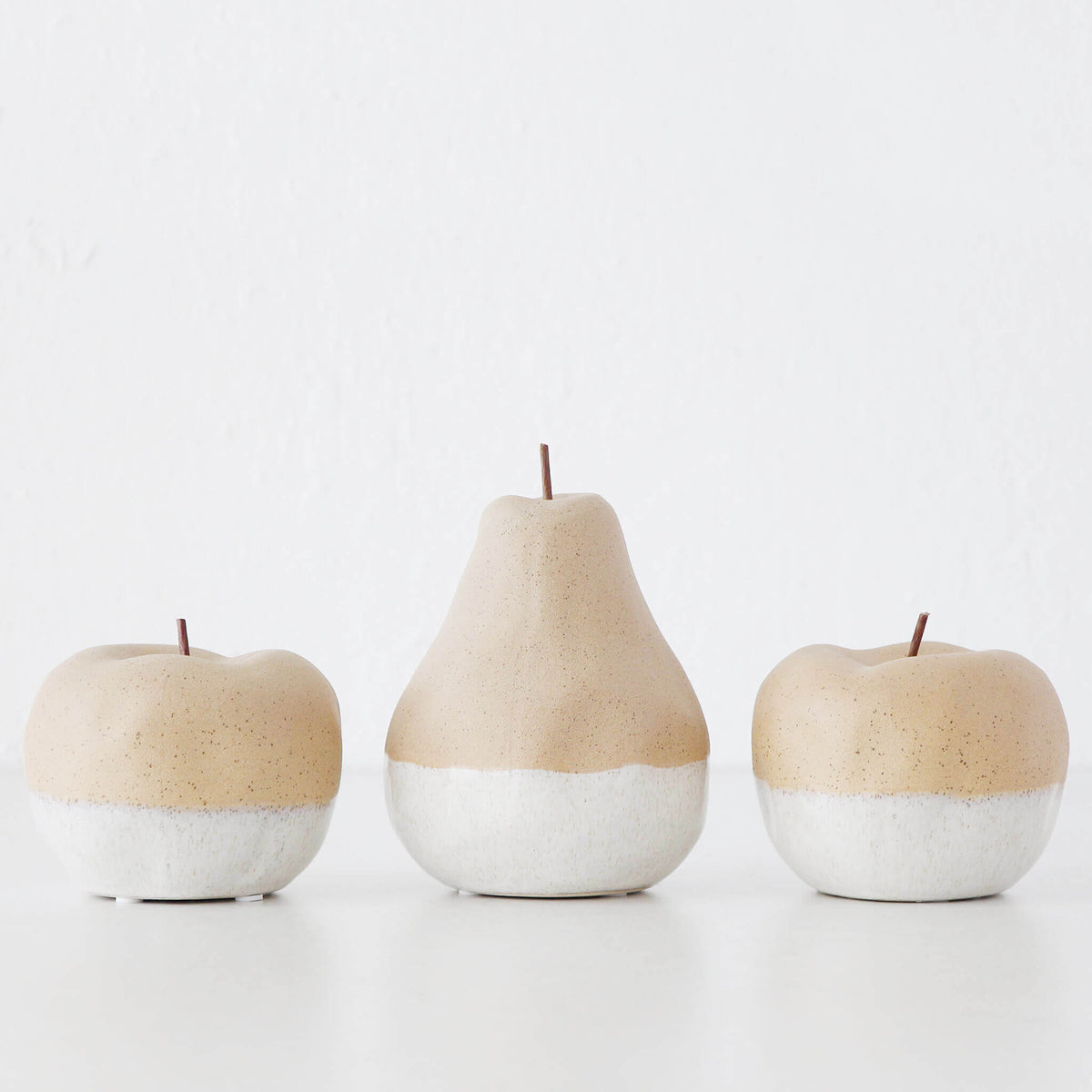 CERAMIC APPLE + PEAR | DECORATIVE HOMEWARES | HOME DECOR – Living By Design