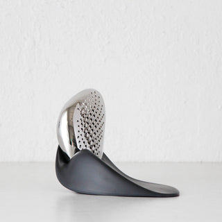 ALESSI  |  FORMA CHEESE GRATER  |  STAINLESS STEEL + BLACK