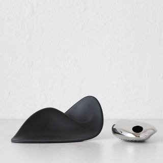 ALESSI  |  FORMA CHEESE GRATER  |  STAINLESS STEEL + BLACK