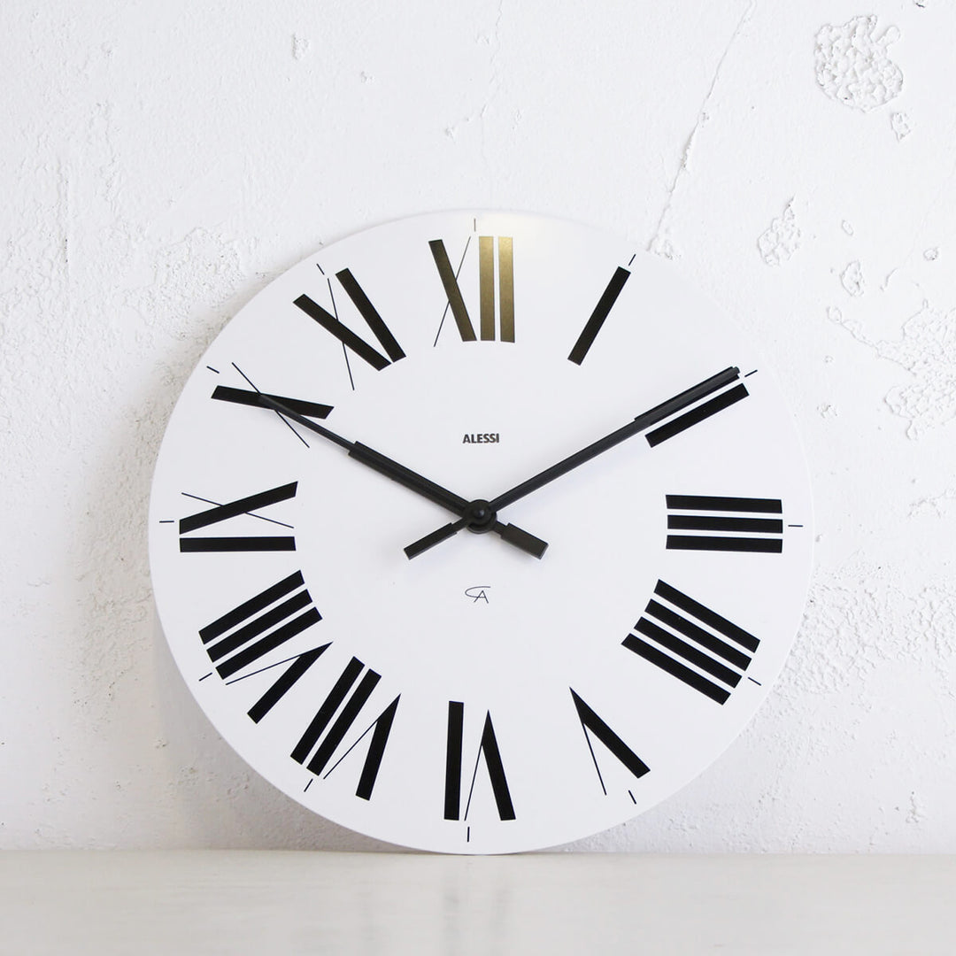 ALESSI  |  FIRENZE WALL CLOCK  |  WHITE  |  36CM DIAMETER