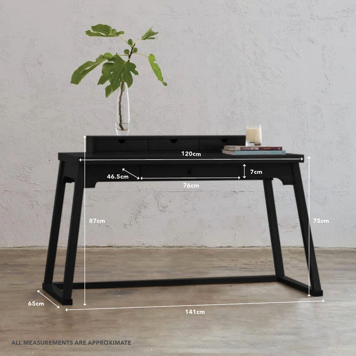 AMARA LA SALLE DESK | BLACK GRAIN