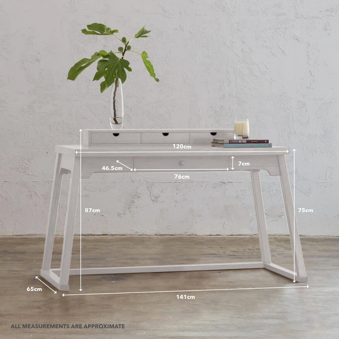 AMARA LA SALLE DESK | WHITE