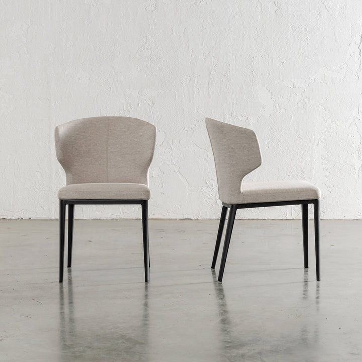 ANDERS DINING CHAIR | HERRING SAND LUXE TWILL