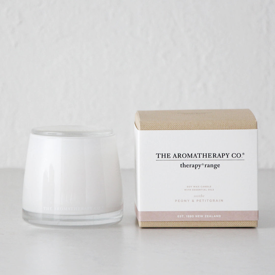 THERAPY SOOTHE CANDLE BUNDLE X2  |  PEONY + PETITGRAIN