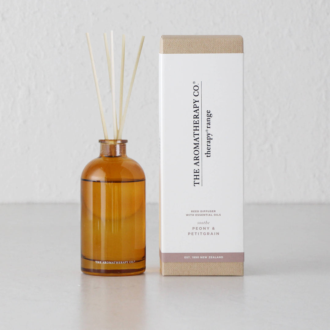 THERAPY SOOTHE REED DIFFUSER 250ML  |  PEONY + PETITGRAIN