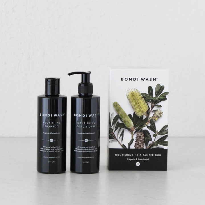 BONDI WASH  |  HAIR PAMPER NOURISHING DUO  |  FRAGONIA + SANDALWOOD