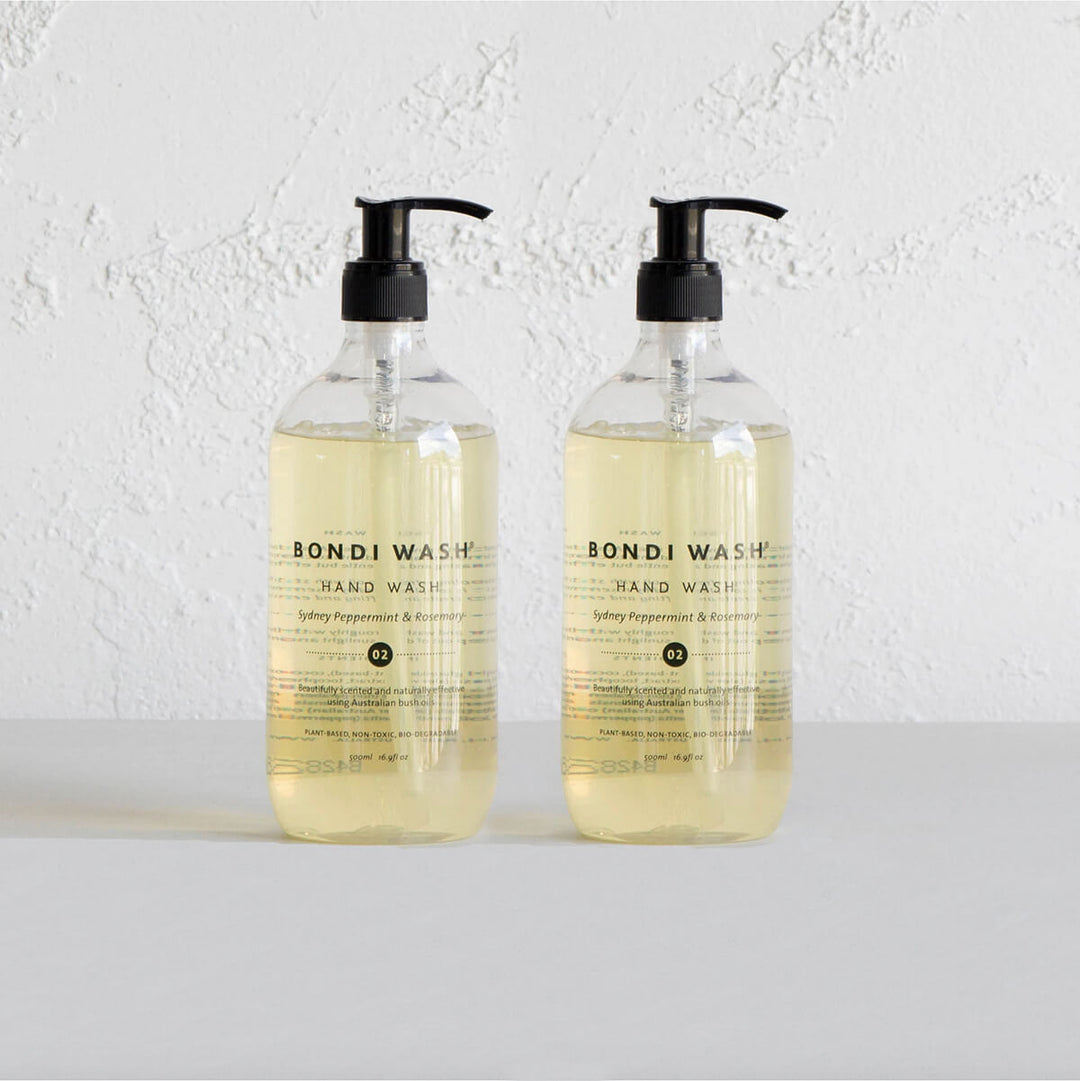 BONDI WASH HAND WASH BUNDLE  |  SET OF 2  |  SYDNEY PEPPERMINT & ROSEMARY