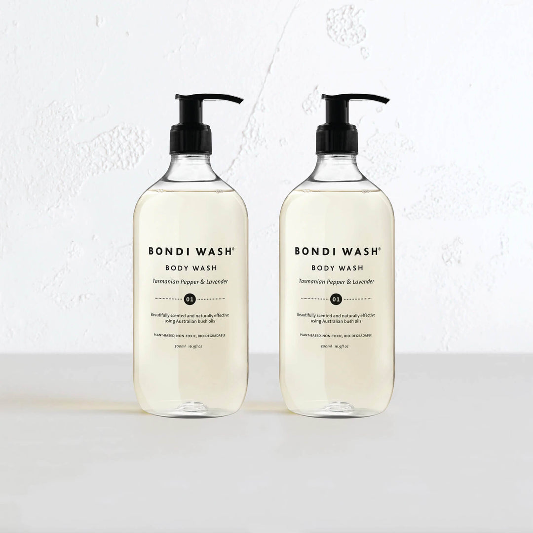 BONDI WASH BODY WASH  |  BUNDLE x 2  |  TASMANIAN PEPPER + LAVENDER