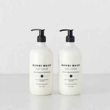BONDI WASH BODY LOTION  |  BUNDLE x 2  |  SYDNEY PEPPERMINT + ROSEMARY