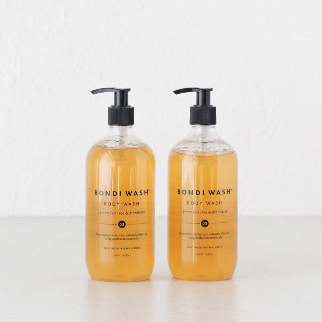 BONDI WASH BODY WASH  |  BUNDLE x 2  |  LEMON TEA TREE + MANDARIN