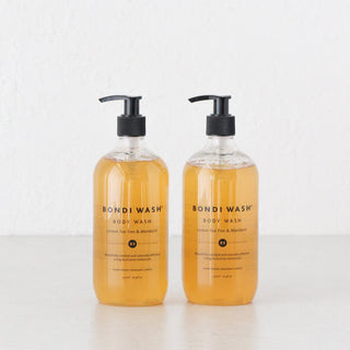 BONDI WASH BODY WASH  |  BUNDLE x 2  |  LEMON TEA TREE + MANDARIN