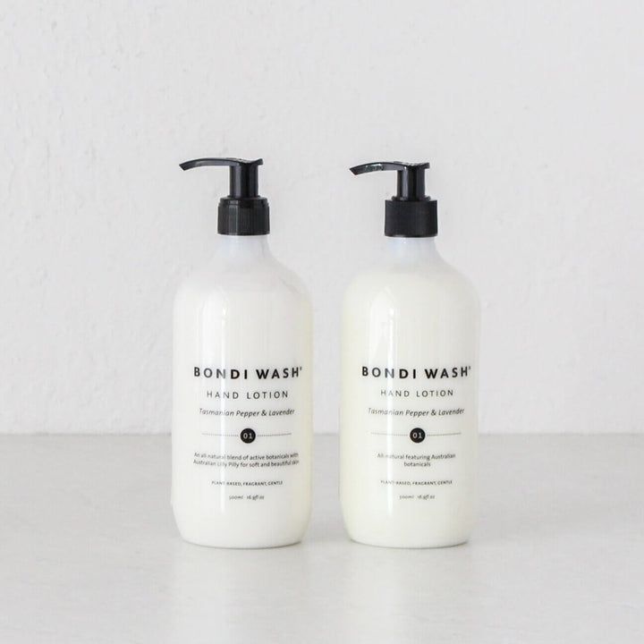 BONDI WASH HAND LOTION  |  BUNDLE x 2  |  TASMANIAN PEPPER + LAVENDER