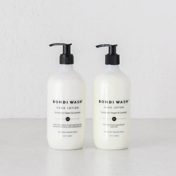 BONDI WASH HAND LOTION  |  BUNDLE x 2  |  TASMANIAN PEPPER + LAVENDER