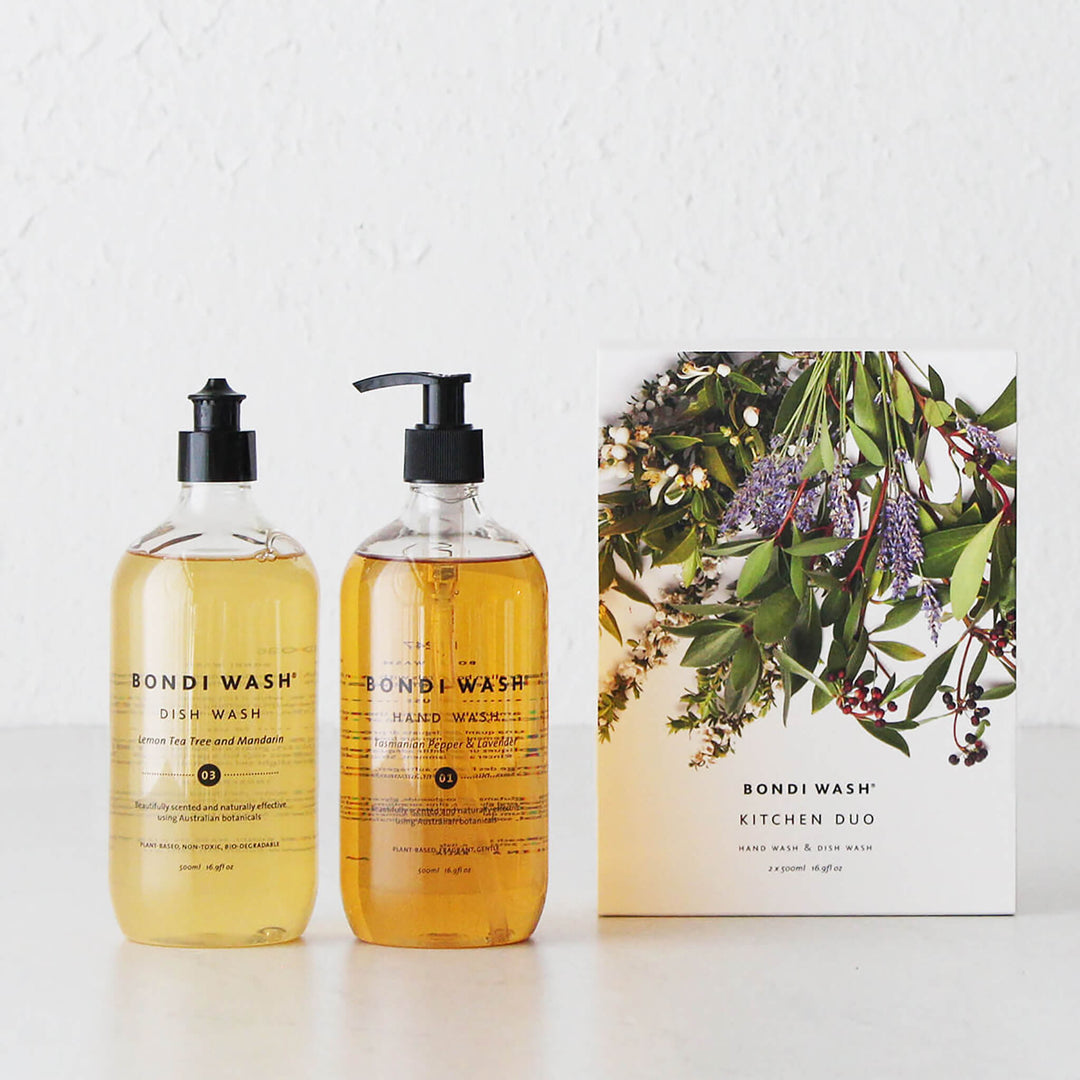 BONDI WASH KITCHEN PAMPER DUO | HAND WASH + DISH WASH