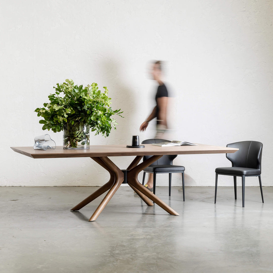 BRETON DINING TABLE  |  WALNUT WOOD GRAIN  |  2.4M