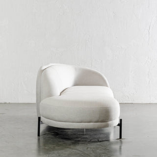 CARSON CURVE DAYBED SOFA  |  JOVAN DOVE  |  END VIEW